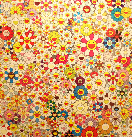 work-takashi-murakami-egaonoohanabatake work-takashi-murakami-egaonoohanabatake