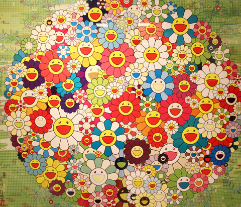 work-takashi-murakami-ryouteippainihirogete work-takashi-murakami-ryouteippainihirogete